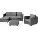 Salta chaise lounge loungeset antraciet