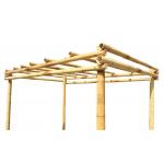 Bamboe pergola naturel 400 x 300 cm