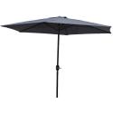 Stokparasol Ibiza grijs 300 cm