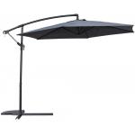 Zweefparasol Ibiza grijs 300 cm