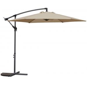 Zweefparasol Ibiza taupe 300 cm