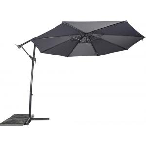 Outdoor Living Zweefparasol Gemini grijs ø3mtr