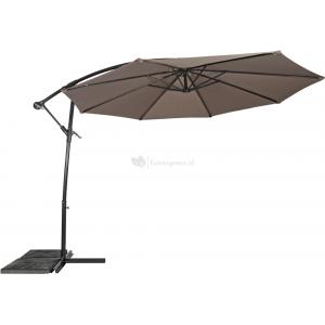 Outdoor Living Zweefparasol Gemini taupe ø3mtr