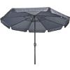 Stokparasol Libra 300 cm grijs