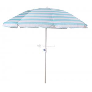 Strandparasol Libra streepmotief geel