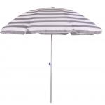 Strandparasol Libra streepmotief grijs