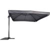 Zweefparasol Virgo 300 x 300 cm met volan grijs