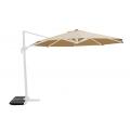 Zweefparasol Virgo 350 cm wit frame zand