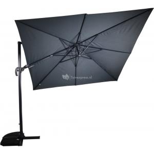 Zweefparasol Virgoflex grijs 3 m