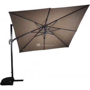 Zweefparasol Virgoflex taupe 3 m