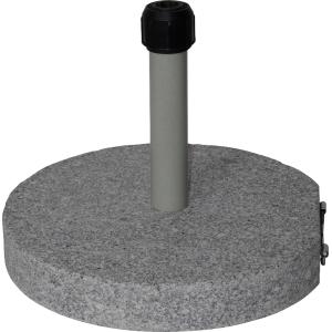 Parasolvoet graniet rond grijs 40 kg