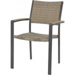 Arezzo stapelstoelen antraciet wicker