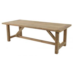 Teak tuintafel Castle 240x100x76 cm