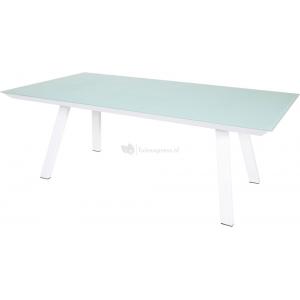 Tuintafel Breeze aluminium/glas wit - Tuintafel Breeze 260 x 110 x 76 cm