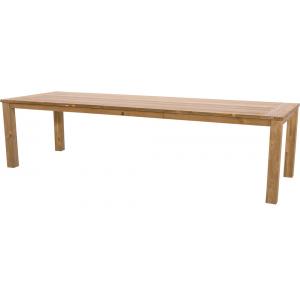 Tuintafel recycled teak met blokpoten 300 cm