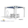 Complete Nesling pergola Stand Alone antraciet