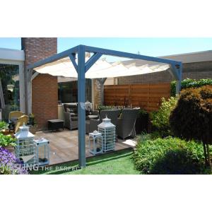 Complete Nesling pergola Stand Alone gebroken wit 290 x 500 cm