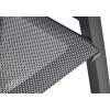 Allegro voetenbank aluminium hocker grijs 63x55x45 cm