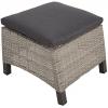 Prato Brick voetenbank wicker hocker antraciet 50x54x37 cm