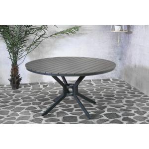 SenS line Jersey tuintafel antraciet rond 140 cm