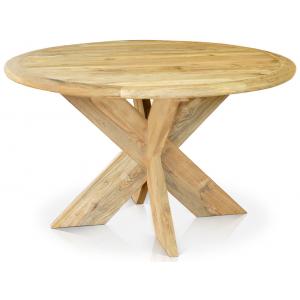 SenS line ronde tuintafel Malta teak 130 cm