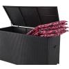 Kussenbox zwart wicker