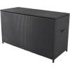 Kussenbox zwart wicker