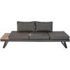 Arezzo 2-in-1 loungebank/ligbed aluminium